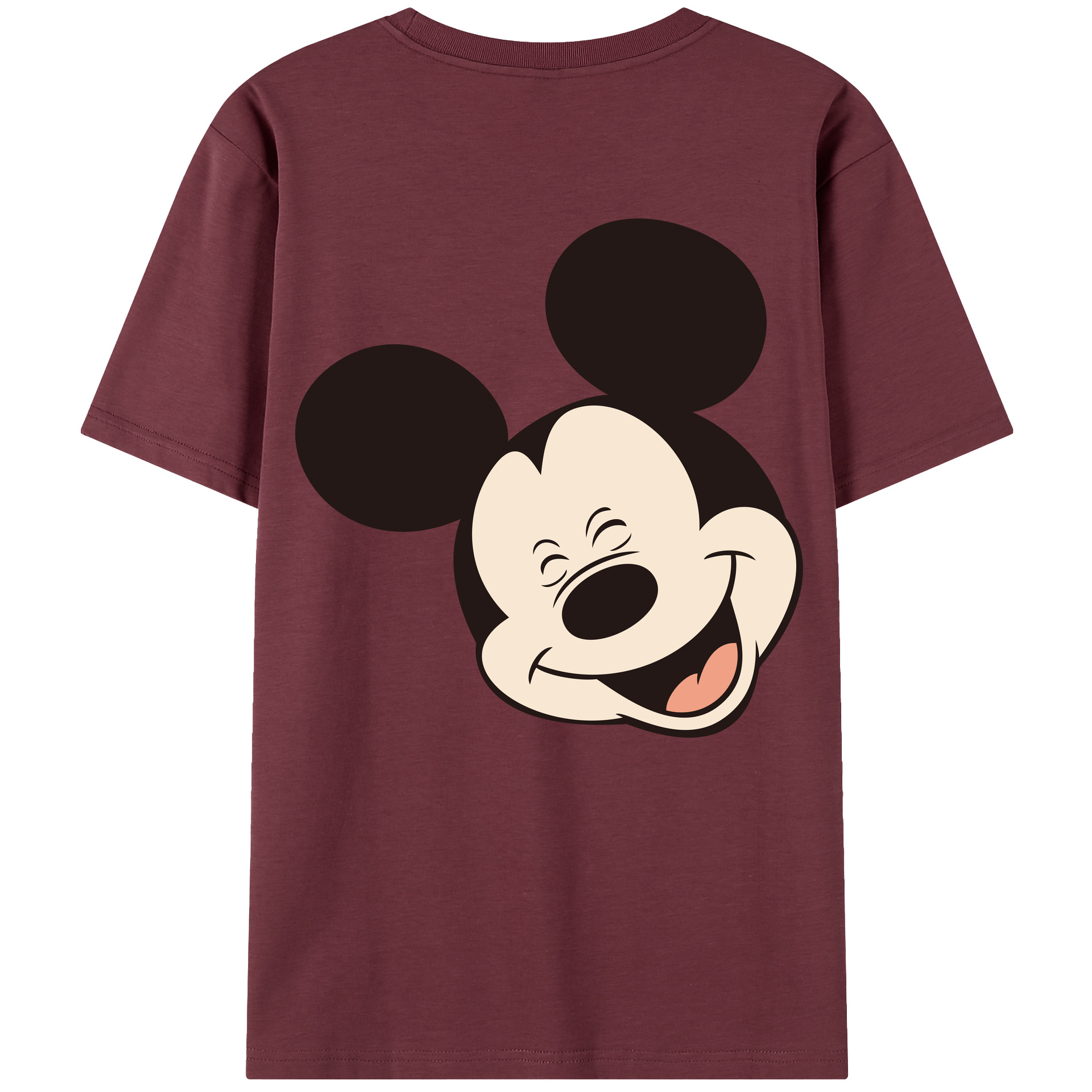 （画像用） ミッキーマウス Mickey Mouse 綿100％半袖Tシャツ（背面プリント）